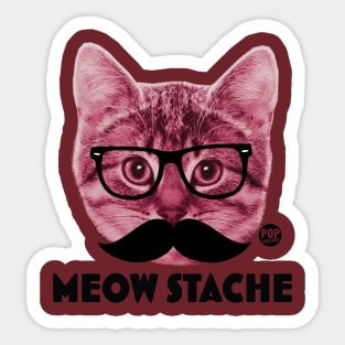 MEOW STACHE Sticker